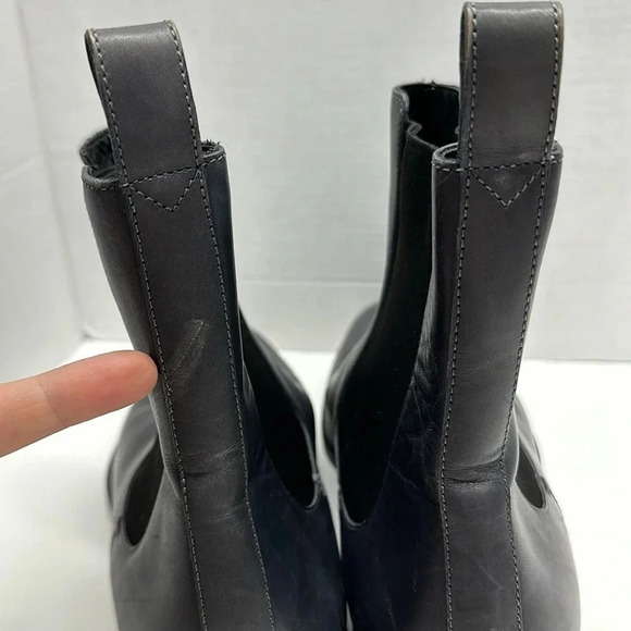 Gucci Leather Chelsea Ankle Boots Pull On Casual Shoes Gray Men's 11.5 247492 - Picture 6 of 14